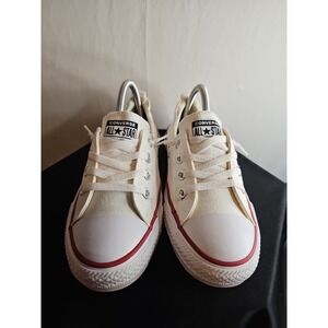 Converse All Star White 537084f Low Elastic Back No Tie Shoes Women's Size 8